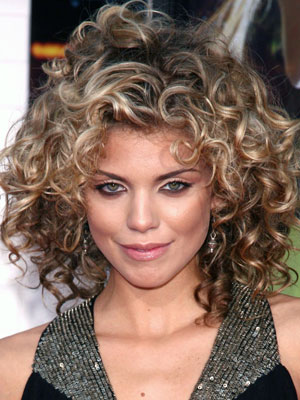 Celebrity Haircuts on Annalynne Mccord Medium Long Curly Hairstyle